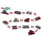150x3.8m  Tarpaulin Inflatable Obstacle Course Racing Game For Events