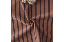 China 175cm 185gsm Red And Black Striped Fabric Elastic Cotton T Shirt Material supplier