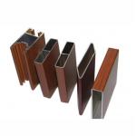 6063 T5 Heat Transfer Wood Grain Aluminum Profiles for sale