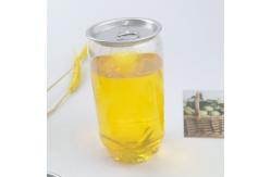 China Easy Open Ends Lid 250ml Plastic Bottle Can For Juice Drinks supplier
