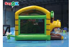China Lion Inflatable Bounce House With Dry Slide Inflatable Castle Bouncer supplier