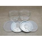 Small Flowers Buds Candy Plastic Jars With Lids / Plastic Cookie Containers