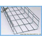 Galvanized / Powder Coated Wire Mesh Cable Tray , Metal Mesh Tray SGS Listed for sale