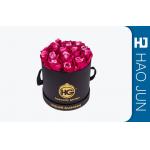 Handmade Cylindrical Cardboard Flower Boxes Biodegradable With CMYK / Pantone Color for sale