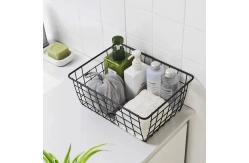 China Pantry Welded Collapsible Wire Mesh Basket PVC Coated Save Small Items supplier