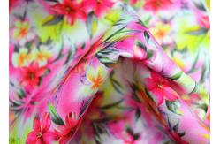China Semi Bleached Patterned Polyester Fabric / Fine Twill Fabric For Traveling Bags supplier