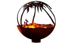 China Wood Burning Steel Outdoor Fire Pit Depth60cm/80cm/100cm/Custom supplier
