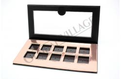 China 10 pan Empty Eye Shadow Palette CMYK PMS Pantone Printing With Magnet Sheet supplier