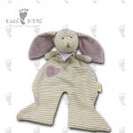 Fashion Animal Scarf Stripe Plush Rabbit Baby Security Soothing Towel for sale