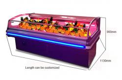 China Europe Style Commercial Meat Display Freezer Meat Display Fridges Butcher Showcase supplier