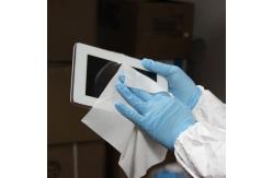 China Polyester Nylon Jumbo Wiper Roll High Density Cleanroom Wiper Cloth For Machine supplier