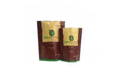 China Custom Matte Finish Coffee Tea Bags , Aluminum Foil Stand Up Pouch With Zipper supplier