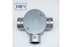 China 2 Angle Way Electrical Junction Box  3/4 Aluminum EMT Round Box supplier
