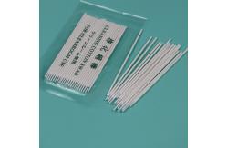 China Biodegradable 1mm Micro Pointed Qtips Optical Fiber Cleaning Cotton Bud Swab supplier