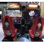Indoor coin operated racing simulator video amusement dirty driving arcade car race game machine for arcade center for sale