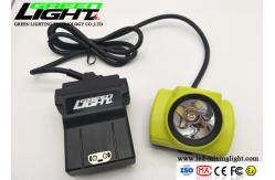 China Waterproof  IP68 25000lux 13.6Ah 4.07W LED Miners Cap Lamp supplier