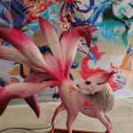 Electronic Handcrafted Realistic Creatures Chinese Mythology Animal Nine Tailed Fox for sale