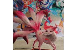 China Electronic Handcrafted Realistic Creatures Chinese Mythology Animal Nine Tailed Fox supplier
