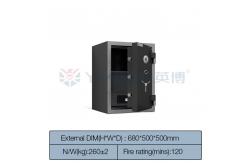 China Yingbo Mechanical Lock Fireproof Safe Box Cement Material Fire Rating 2 Hours supplier