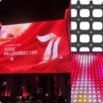 Video Picture Graphic Text Message Display LED RGB Mesh Screens For Building for sale