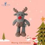 Soft Christmas Deer Toys Comfortable PP Cotton Filling Cuddly Animal Toy for sale