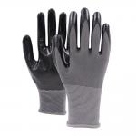 13 Gauge Gray Nylon Work Gloves , Abrasion Resistant Non Slip Work Gloves for sale