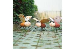 China Decorative Metal Bee Garden Sculpture Art Rustproof Multiple Design supplier