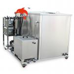 Solvent Cleaning Industrial Ultrasonic Cleaner Double Tanks Cleaning Drying Filtration for sale