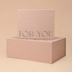 Popular Luxury Rigid Cardboard Packaging White Box Gift Box With Removable Lid