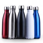 Insulated Stainless Steel Water Bottle , Cola Shape Vacuum Sport Bottle for sale
