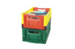 China 5L Plastic Folding Crates For Vegetables Fruits And Sundries supplier