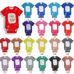 Multicolored Tie Dye Polyester Short Sleeve Baby Onesie Blanks For Sublimation Heat Transfer Printing for sale