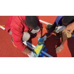 Waterproof Outdoor Sports Surfaces Multicolor Track Flooring Material for sale