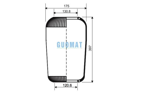 1R4U395260 Firestone Bus Air Spring Airtech 31277 For VOL-VO BUSS 3111277