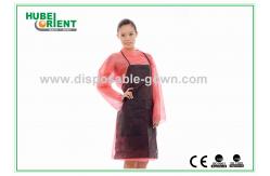 China Oil Prevention Single Use Nonwoven Apron Without Sleeves supplier