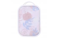 China Fruit Non Slip Plastic Cutting Board With Handle Scale Grooves supplier
