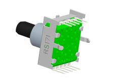 China Multiple Positions Square Electronic Rotary Switch 17mm For Audio RS171 supplier