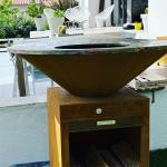Customized Large Fire Pit Table Garden Decor Steel BBQ Grill