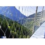 Safety Balcony Flexible Stainless Steel Rope Mesh 30m / Roll Self Locking for sale