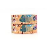 Custom Kawaii Cute Washi Paper Tape Printed Christmas Washi Tape for sale