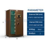 Stainless Steel Lock Safe Home Safe Box Zinc Alloy Lock Body Emergency Mechanical Key for sale