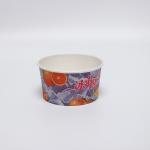 Disposable Ice Cream Paper Bowl Paper Cup With Lids For Holding Ice Cream for sale