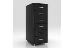 China KD Structure 6 Drawers Mobile Metal File Cabinet for home storage supplier