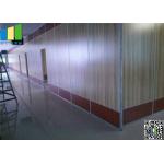 MDF Steel Track Sliding Partition Walls , Double Roller Hotel Light  Movable Partitions for sale