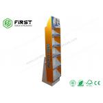 Custom Retail Printed Corrugated POP Cardboard Floor Display Racks
