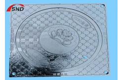 China Square Round Hole D400 Manhole Cover With Spring Lock GB/T23858-2009 supplier