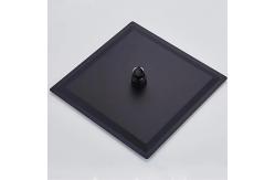 China Ultra Thin Square SS Rainfall Shower Head Matte Black Polished supplier