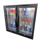 230L Upright Display Bar Fridge With Glass Door Stainless Steel R600a R134a for sale