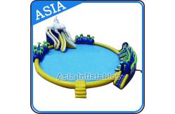China Inflatable Giant Water Park Pool with Slide , Removable Theme Inflatable Water Park supplier