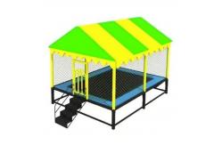 China Gym Playground Jumping Trampoline Equipment Bungee Small Square Trampoline Park supplier